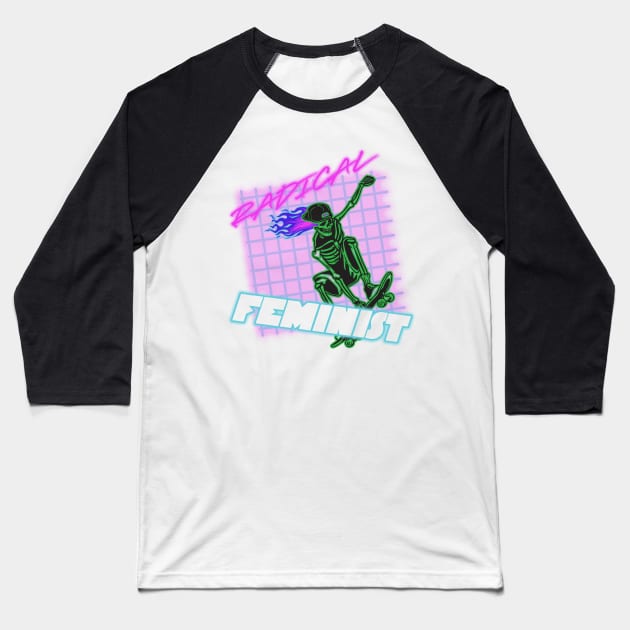 RADICAL Feminist Baseball T-Shirt by Friend Gate